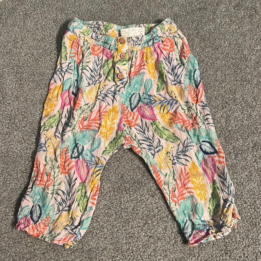 Zara baby girl crinkle harem pants